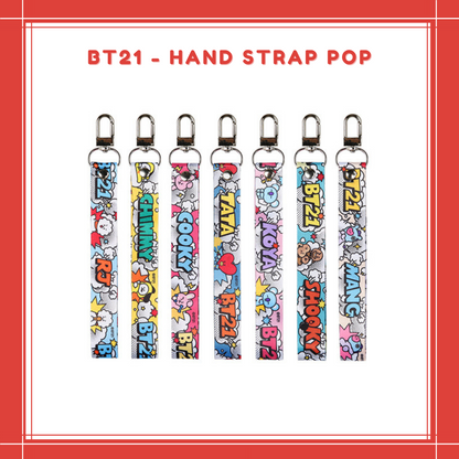 [PREORDER] BT21 - HAND STRAP POP