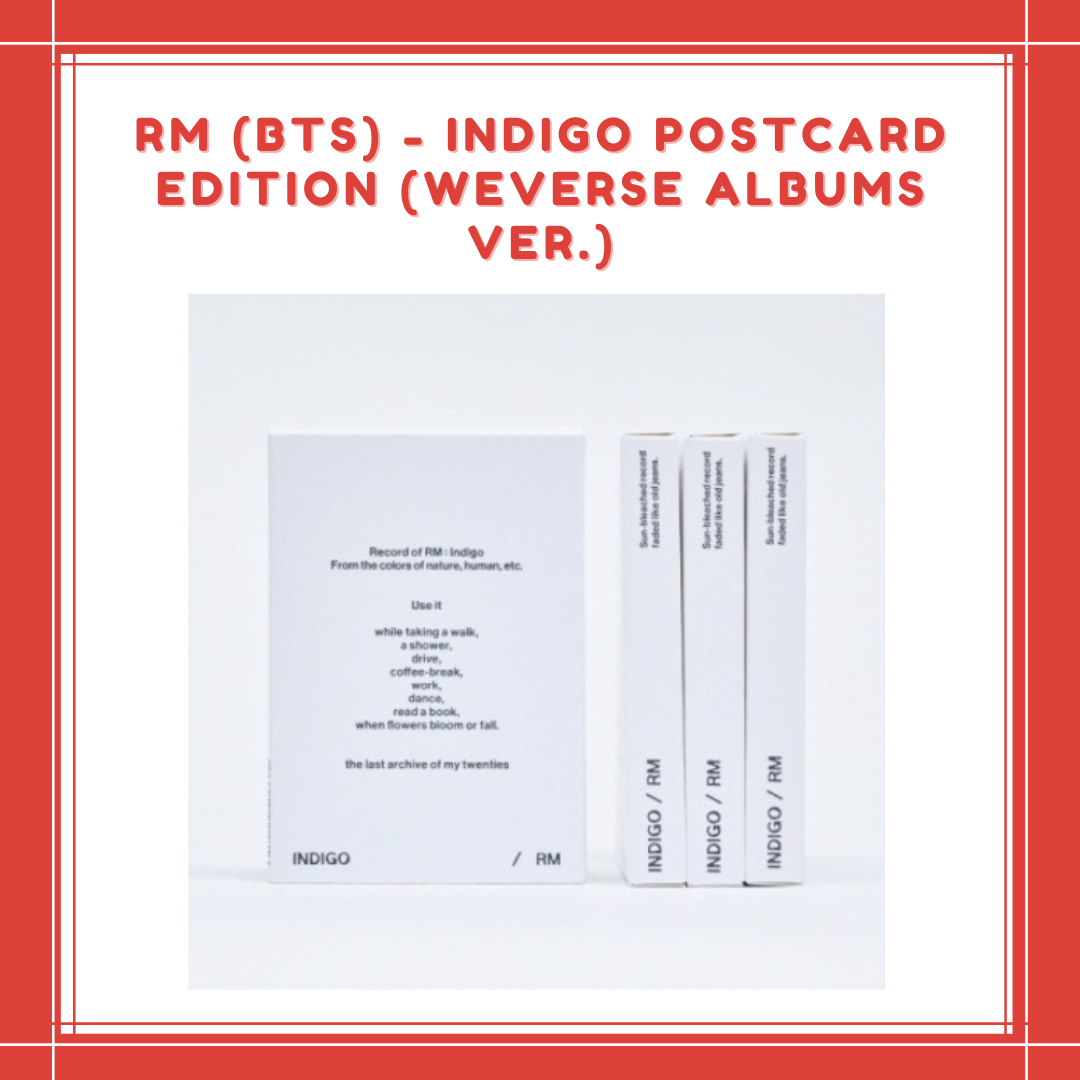 [PREORDER] RM (BTS) - INDIGO POSTCARD EDITION (WEVERSE ALBUMS VER.)