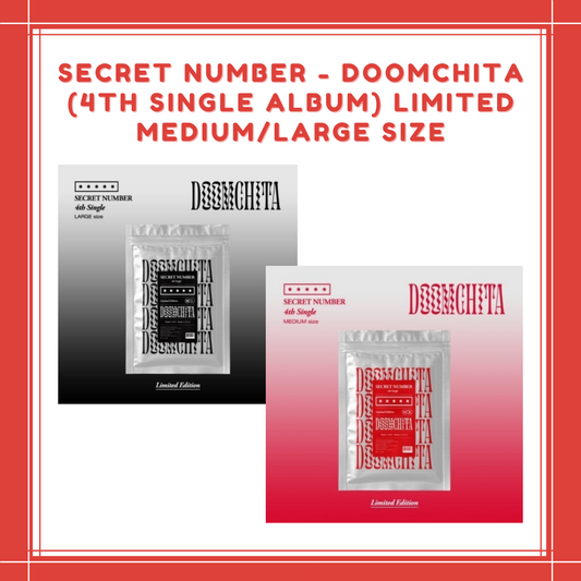 [PREORDER] SECRET NUMBER - DOOMCHITA (4TH SINGLE ALBUM) LIMITED MEDIUM/LARGE SIZE