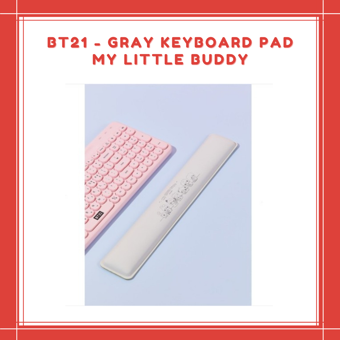 [PREORDER] BT21 - GRAY KEYBOARD PAD MY LITTLE BUDDY