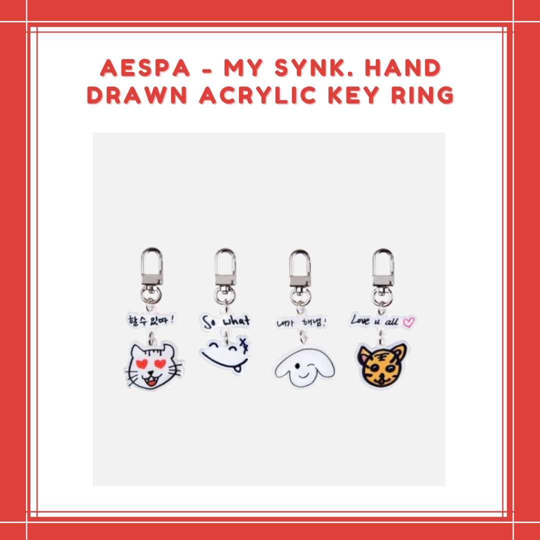 [PREORDER] AESPA - MY SYNK. HAND DRAWN ACRYLIC KEY RING