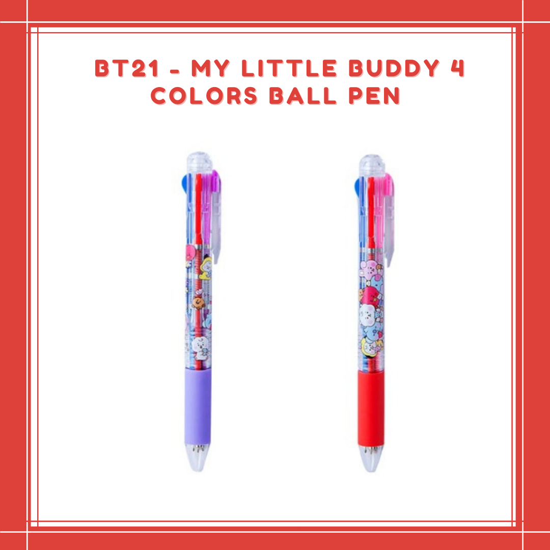 [PREORDER] BT21 - MY LITTLE BUDDY 4 COLORS BALL PEN