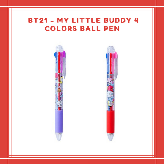 [PREORDER] BT21 - MY LITTLE BUDDY 4 COLORS BALL PEN