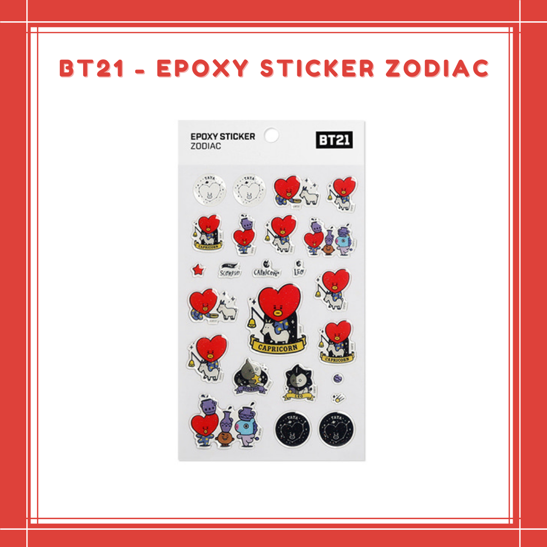 [PREORDER] BT21 - EPOXY STICKER ZODIAC