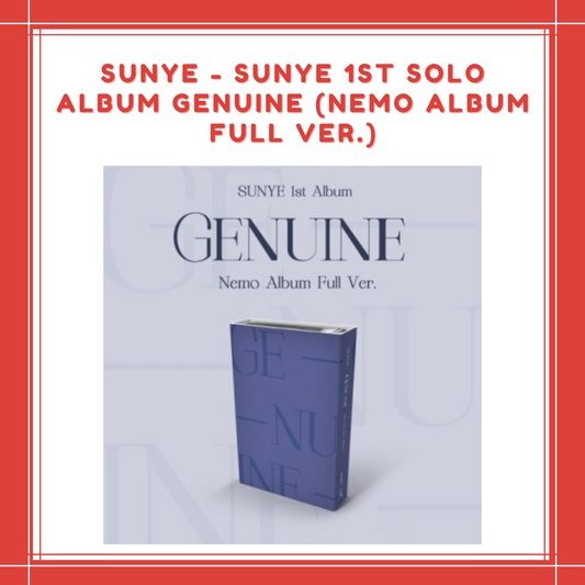 [PREORDER] SUNYE - SUNYE 1ST SOLO ALBUM GENUINE (NEMO ALBUM FULL VER.)