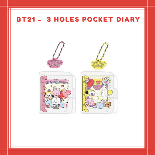 [PREORDER] BT21 -  3 HOLES POCKET DIARY (KHF)