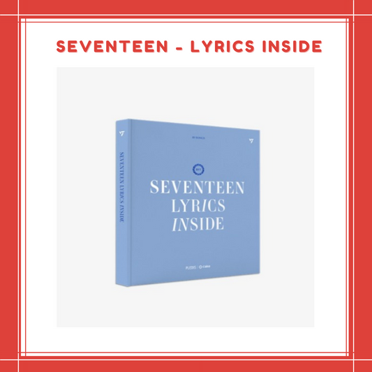 [PREORDER] SEVENTEEN - LYRICS INSIDE