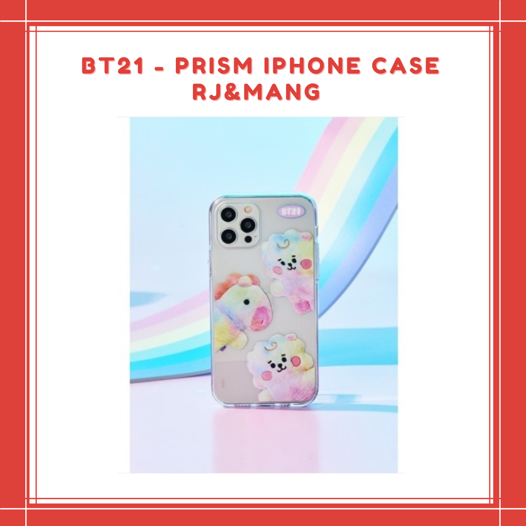 [PREORDER] BT21 - PRISM IPHONE CASE RJ&MANG
