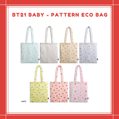 [PREORDER] BT21 BABY - PATTERN ECO BAG