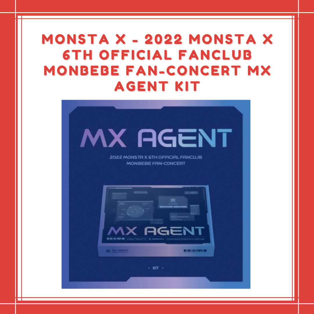 [PREORDER] MONSTA X - 2022 MONSTA X 6TH OFFICIAL FANCLUB MONBEBE FAN-CONCERT MX AGENT KIT