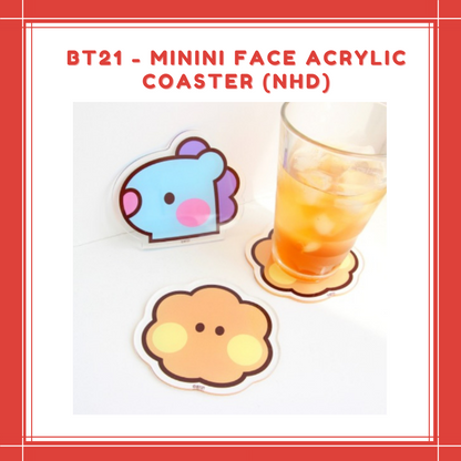 [PREORDER] BT21 - MININI FACE ACRYLIC COASTER