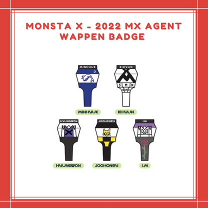 [PREORDER] MONSTA X - 2022 MX AGENT WAPPEN BADGE