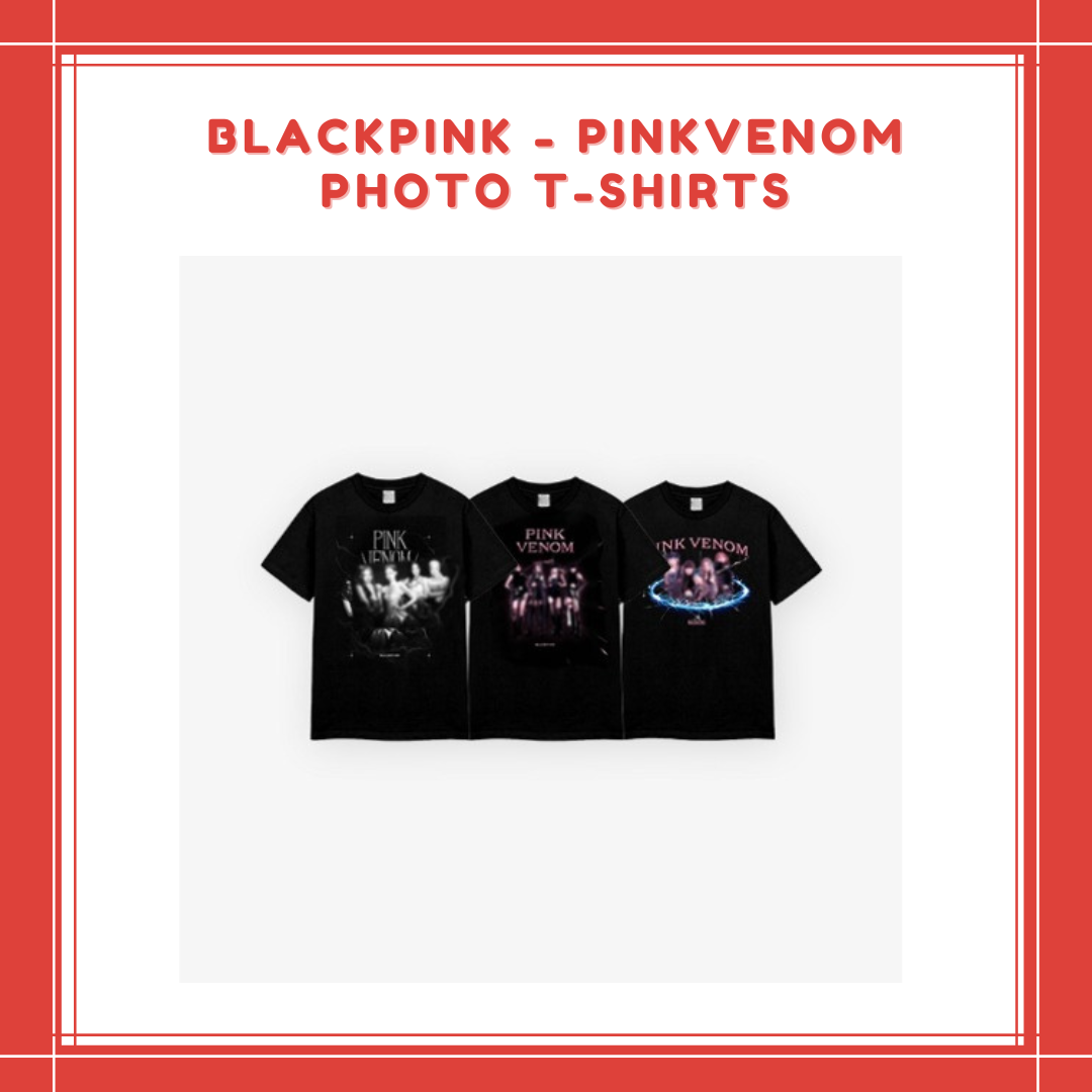 [PREORDER] BLACKPINK - PINKVENOM PHOTO T-SHIRTS