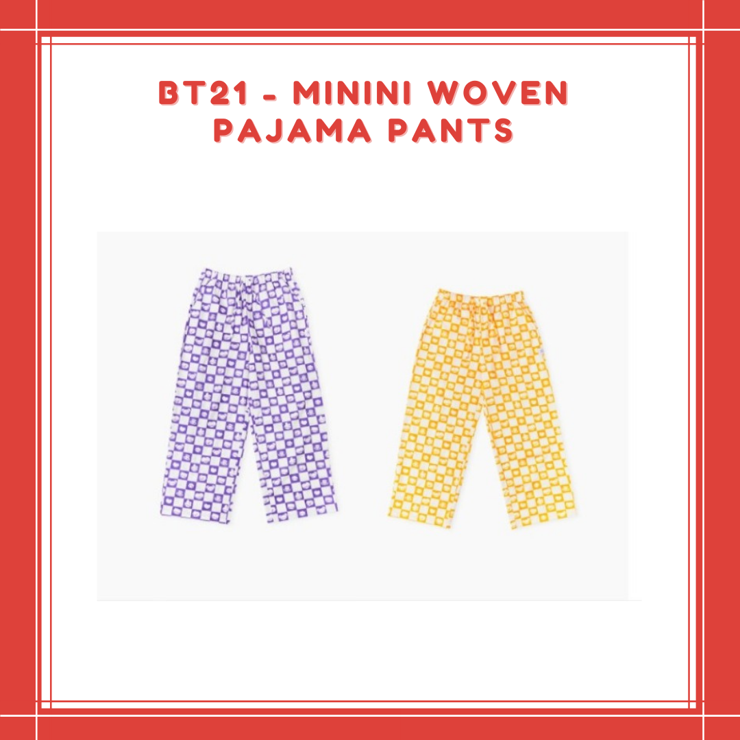 [PREORDER] BT21 - MININI WOVEN PAJAMA PANTS