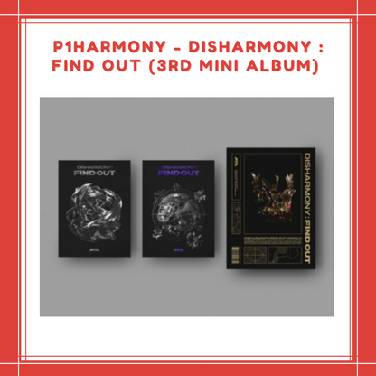 [PREORDER] P1HARMONY - DISHARMONY : FIND OUT (3RD MINI ALBUM)