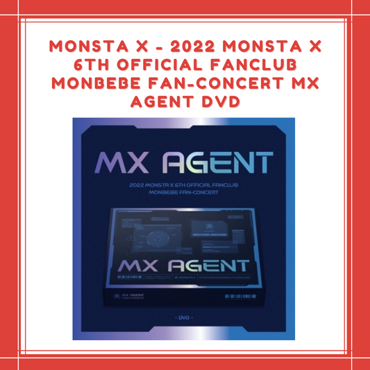 [PREORDER] MONSTA X - 2022 MONSTA X 6TH OFFICIAL FANCLUB MONBEBE FAN-CONCERT MX AGENT DVD