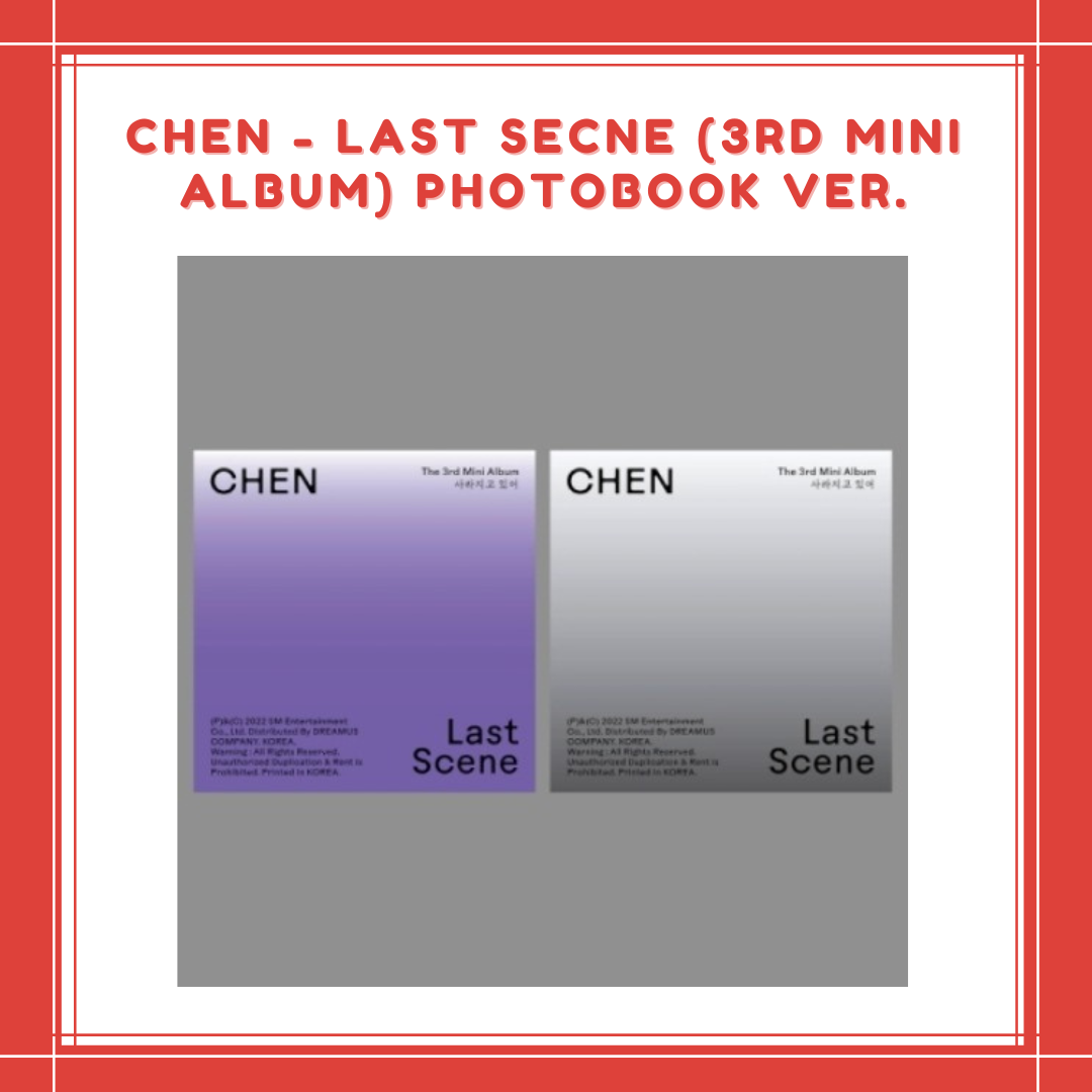[PREORDER] CHEN - LAST SECNE (3RD MINI ALBUM) PHOTOBOOK VER.