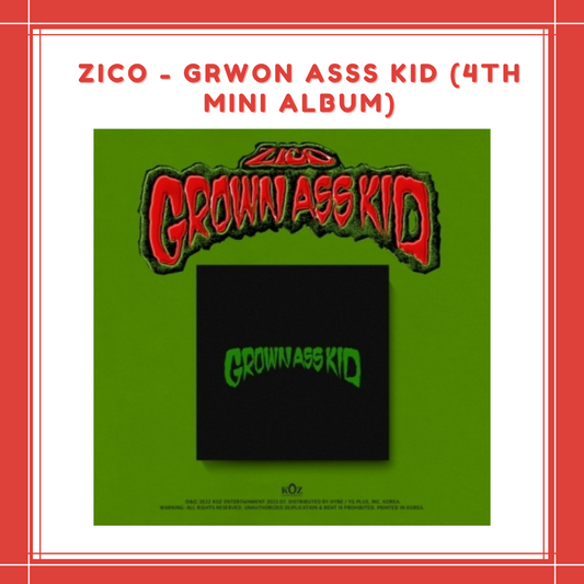[PREORDER] ZICO - GRWON ASSS KID (4TH MINI ALBUM)