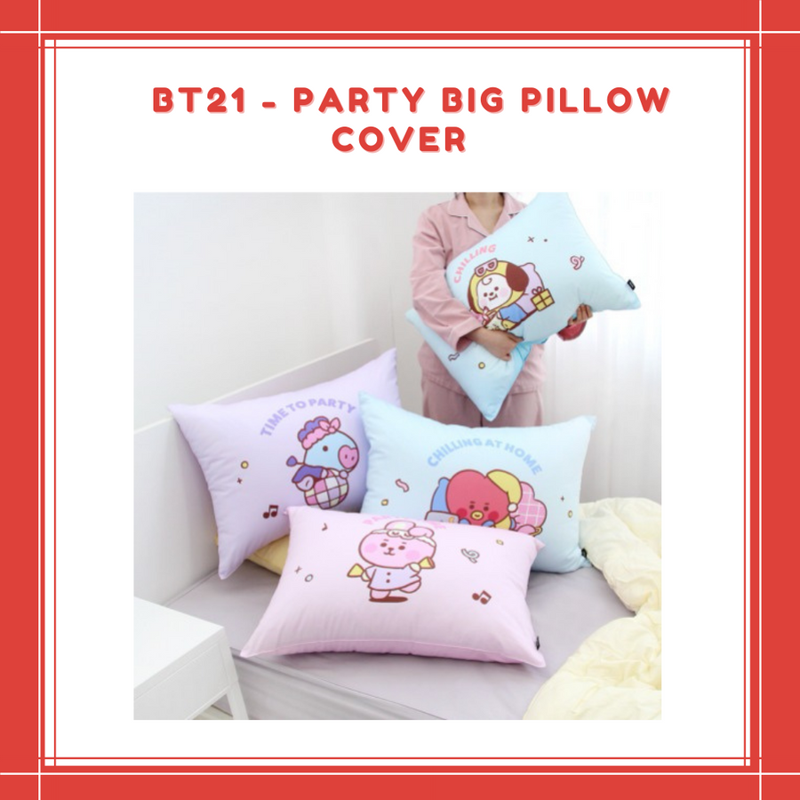 PREORDER BT21 PARTY BIG PILLOW COVER All Korea Qatar