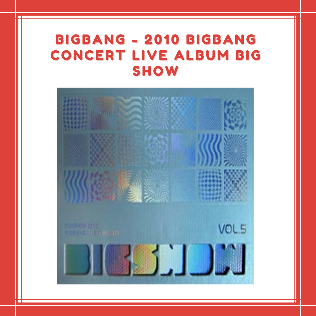 [PREORDER] BIGBANG - 2010 BIGBANG CONCERT LIVE ALBUM BIG SHOW