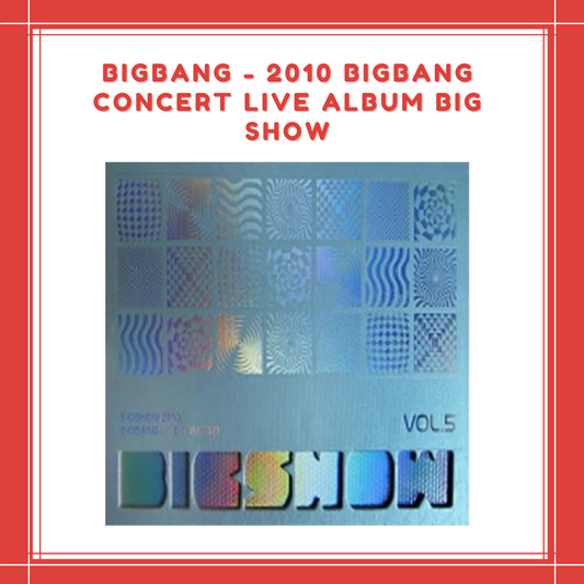 [PREORDER] BIGBANG - 2010 BIGBANG CONCERT LIVE ALBUM BIG SHOW