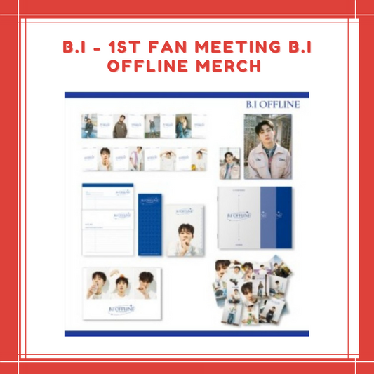 [PREORDER] B.I - 1ST FAN MEETING B.I OFFLINE MERCH