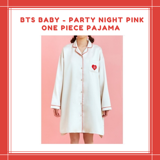 [PREORDER] BT21 BABY - PARTY NIGHT PINK ONE PIECE PAJAMA