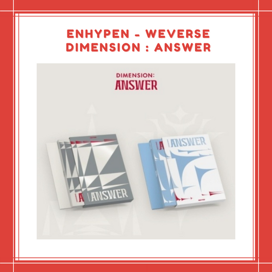[ON HAND] ENHYPEN - WEVERSE DIMENSION : ANSWER