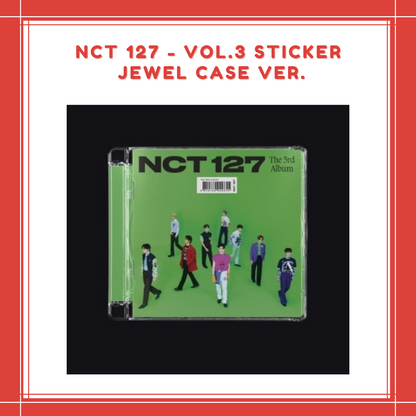 [PREORDER] NCT 127 - VOL.3 STICKER JEWEL CASE VER.