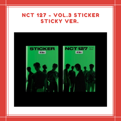 [PREORDER] NCT 127 - VOL.3 STICKER STICKY VER.