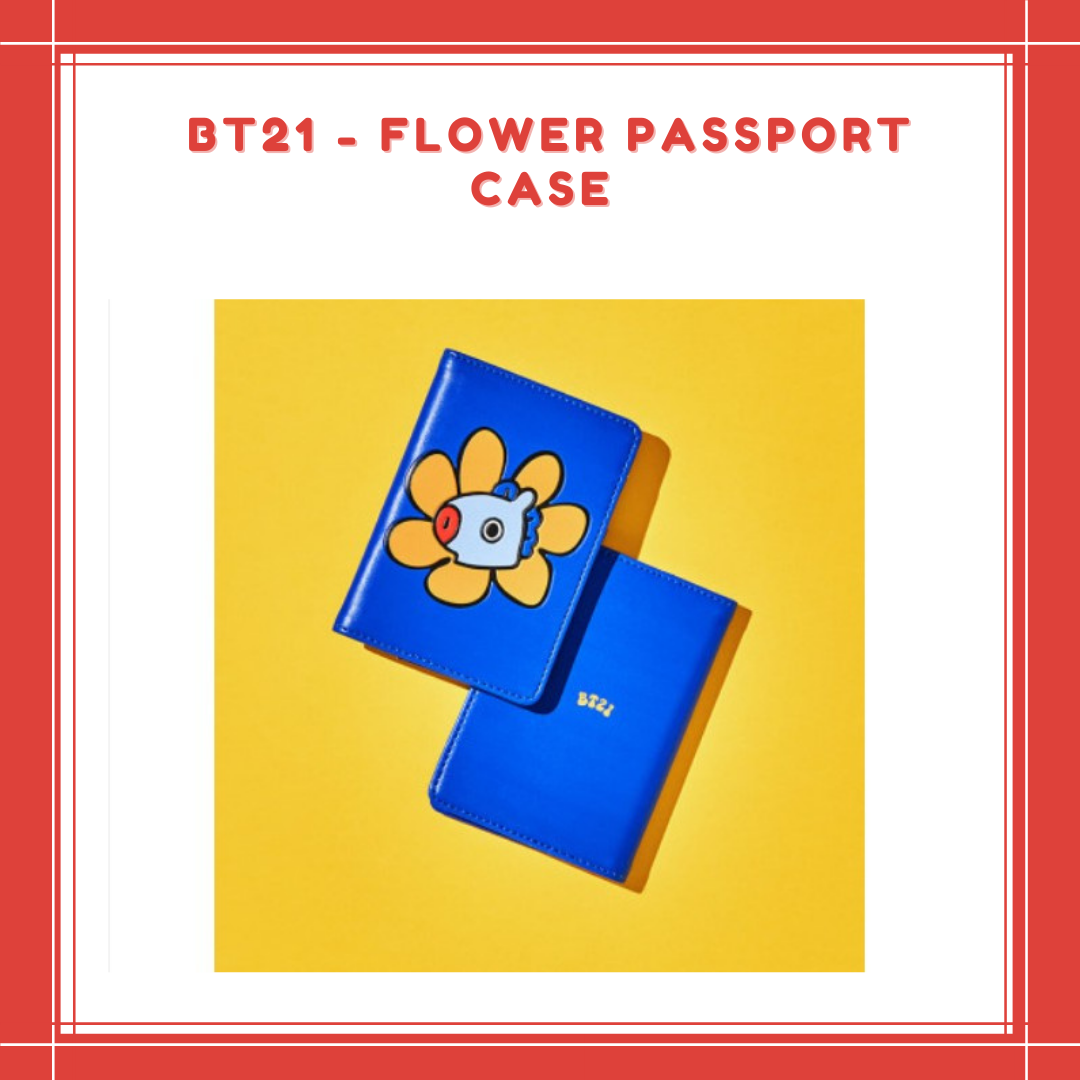 [PREORDER] BT21 - FLOWER PASSPORT CASE