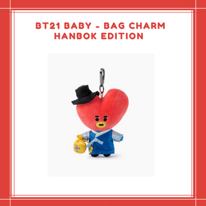 [PREORDER] BT21 BABY - BAG CHARM HANBOK EDITION