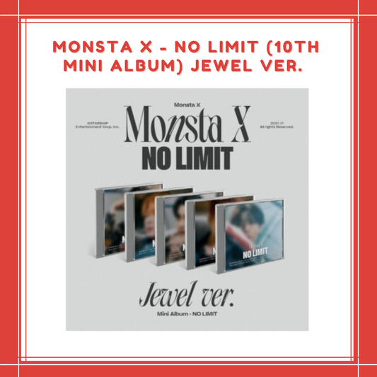 [PREORDER] MONSTA X - NO LIMIT (10TH MINI ALBUM) JEWEL VERSION