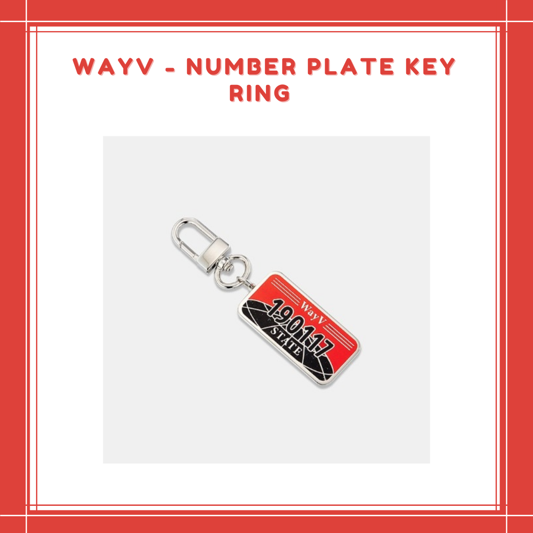 [PREORDER] WAYV - NUMBER PLATE KEY RING