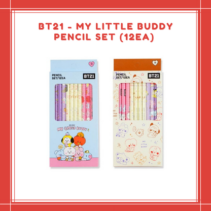 [PREORDER] BT21 - MY LITTLE BUDDY PENCIL SET (12EA)