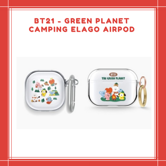 [PREORDER] BT21 - GREEN PLANET CAMPING ELAGO AIRPOD