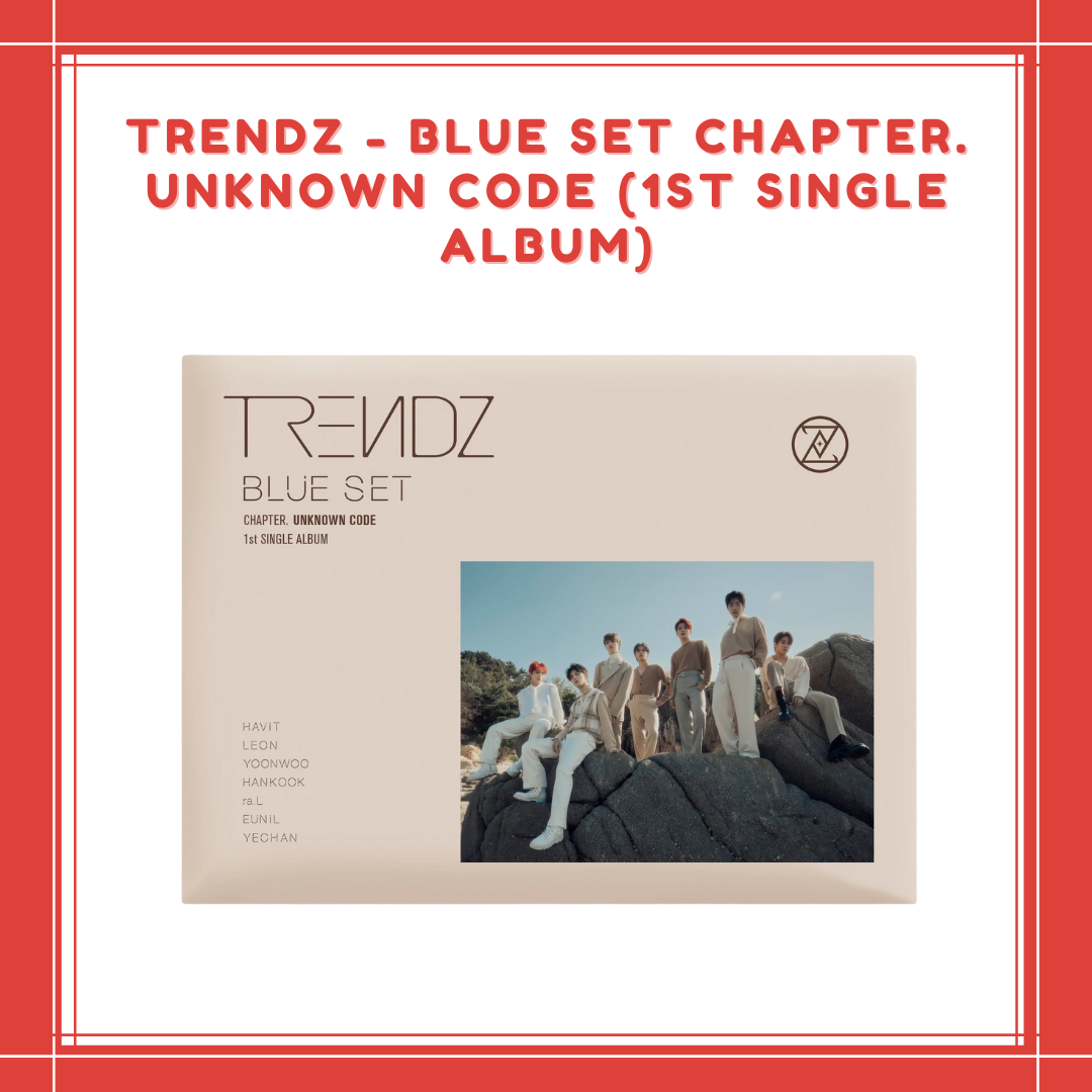 [PREORDER] TRENDZ - BLUE SET CHAPTER. UNKNOWN CODE (1ST SINGLE ALBUM)