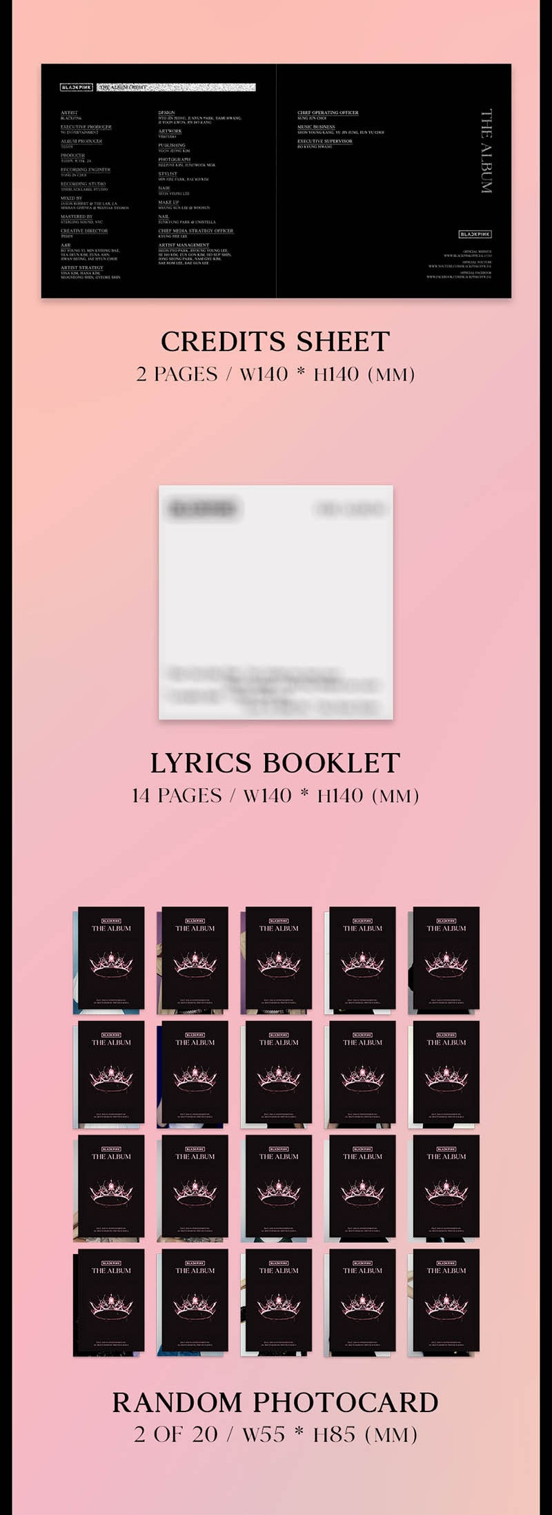 [PREORDER] BLACKPINK - 1ST FULL ALBUM THE ALBUM