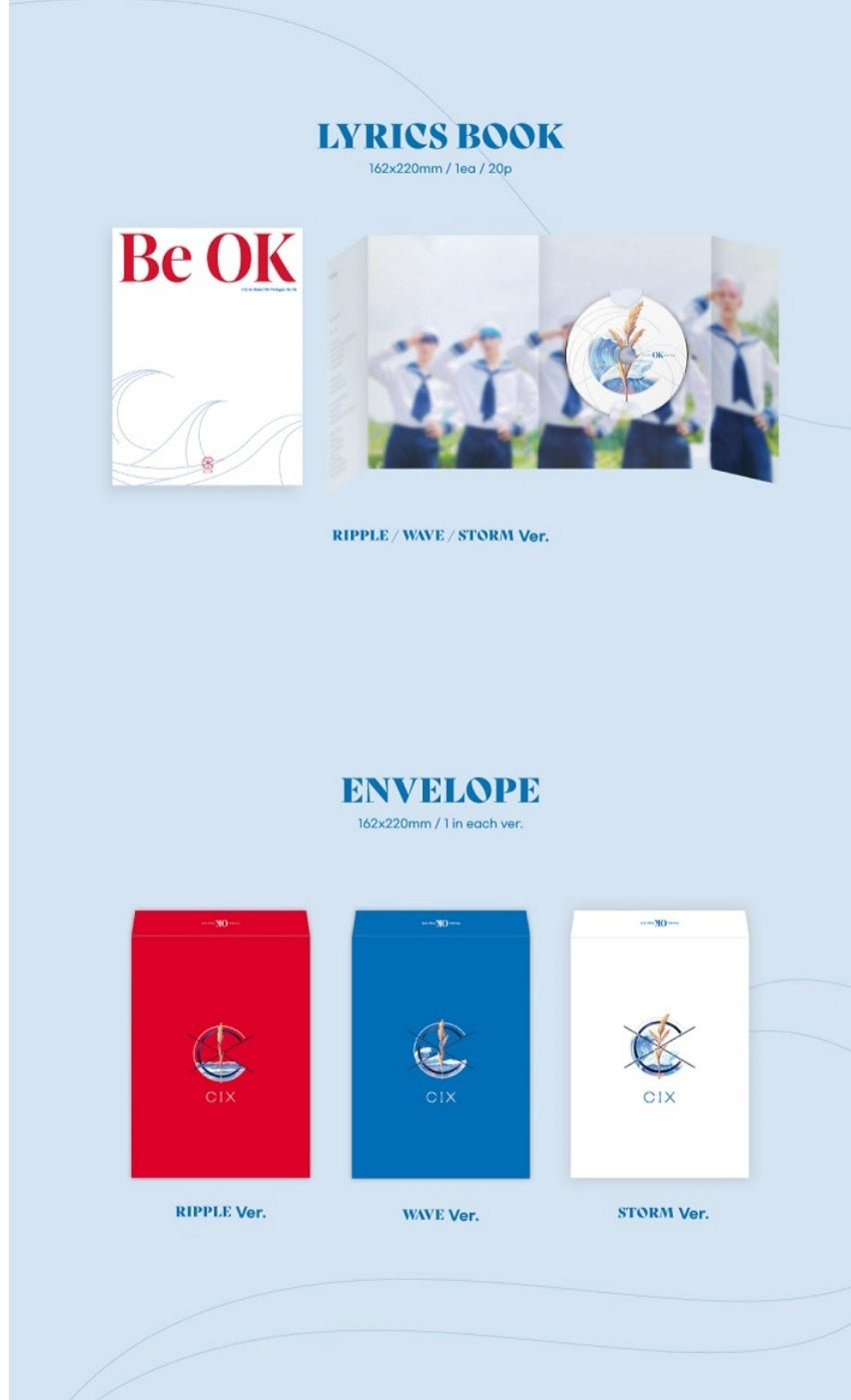 [PREORDER] CIX - OK Prologue : Be OK (1ST ALBUM)