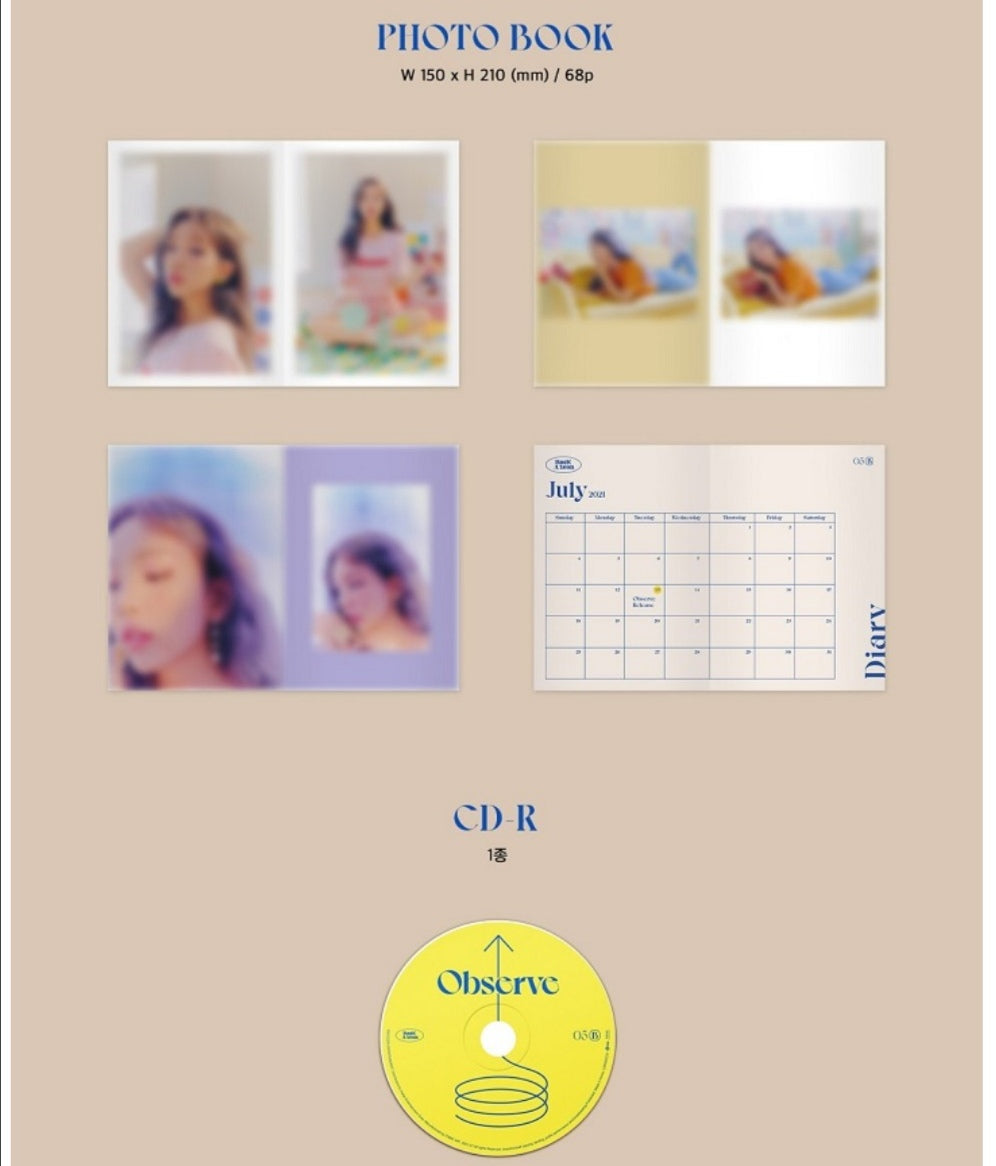 [PREORDER] BAEK A YEON - OBSERVE (5TH MINI ALBUM)