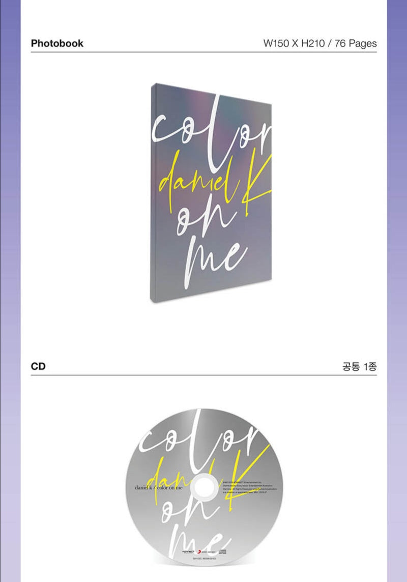 [PREORDER] KANG DANIEL - COLOR ON ME (1ST MINI ALBUM)