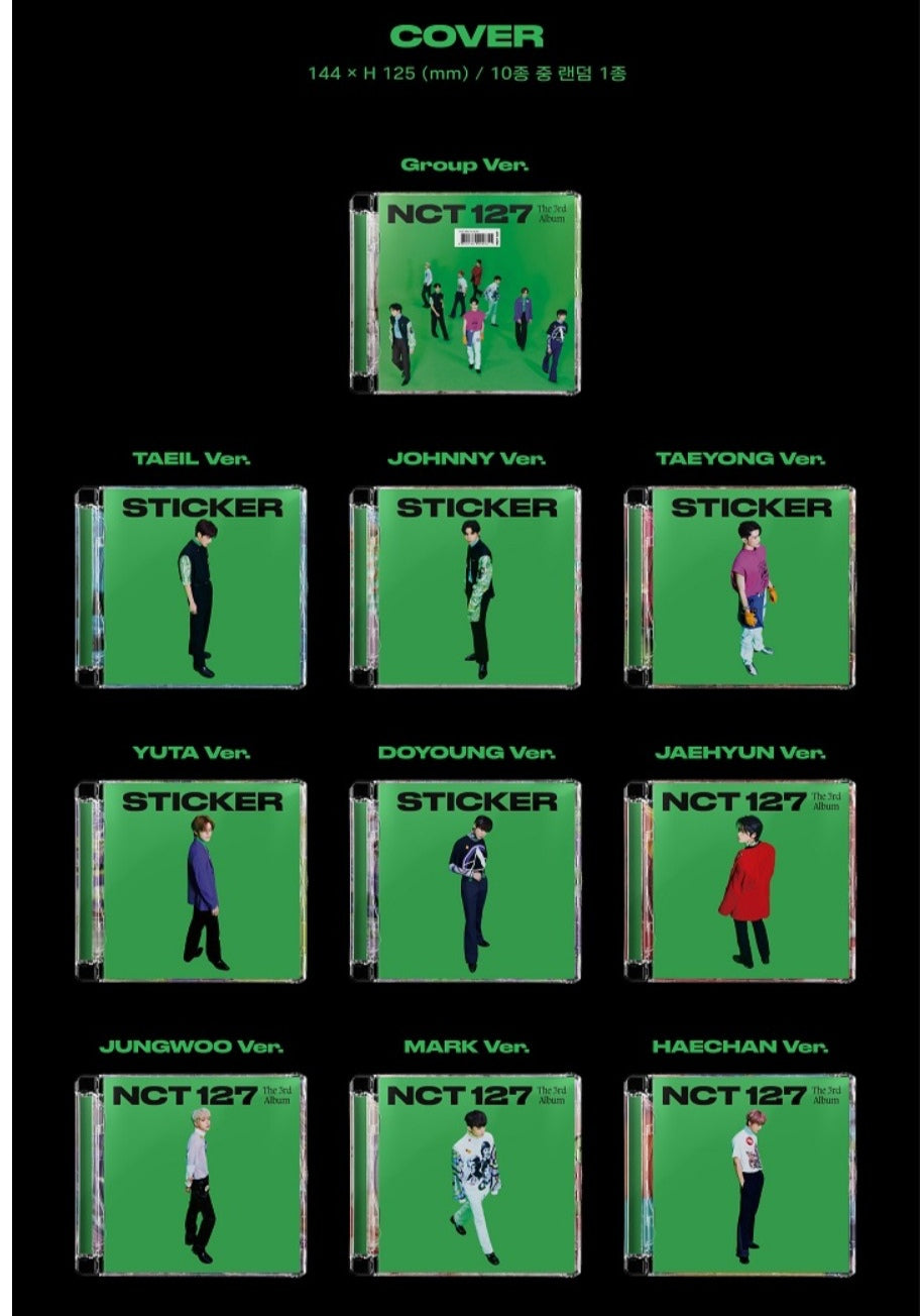 [PREORDER] NCT 127 - VOL.3 STICKER JEWEL CASE VER.