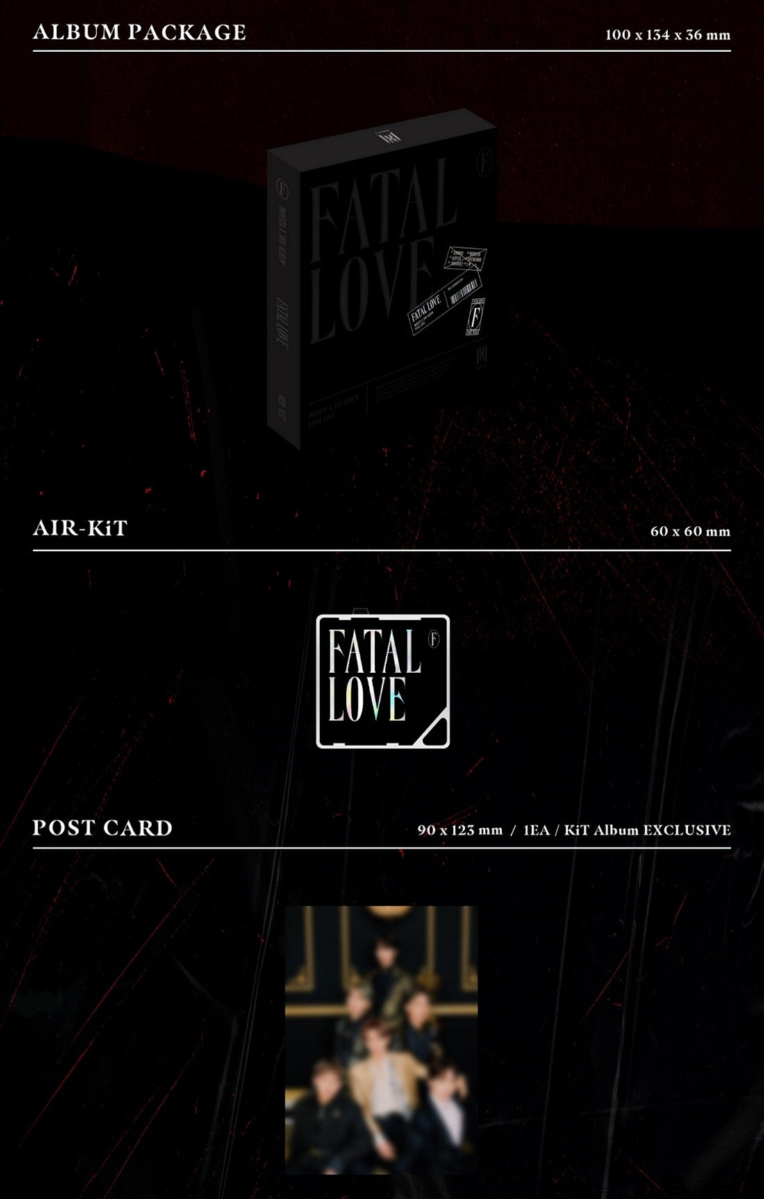 [PREORDER] MONSTA X - VOL.3 FATAL LOVE KIHNO KIT