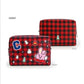 [PREORDER] BT21 - PU CHECK SQUARE POUCH LARGE