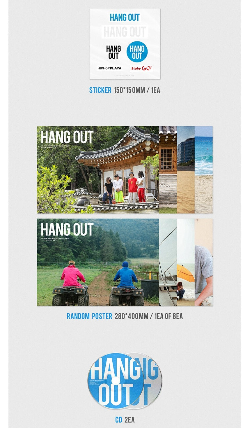 [PREORDER] HANG OUT - HIPHOPPLAYA COMPILATION ALBUM 2021 2CD