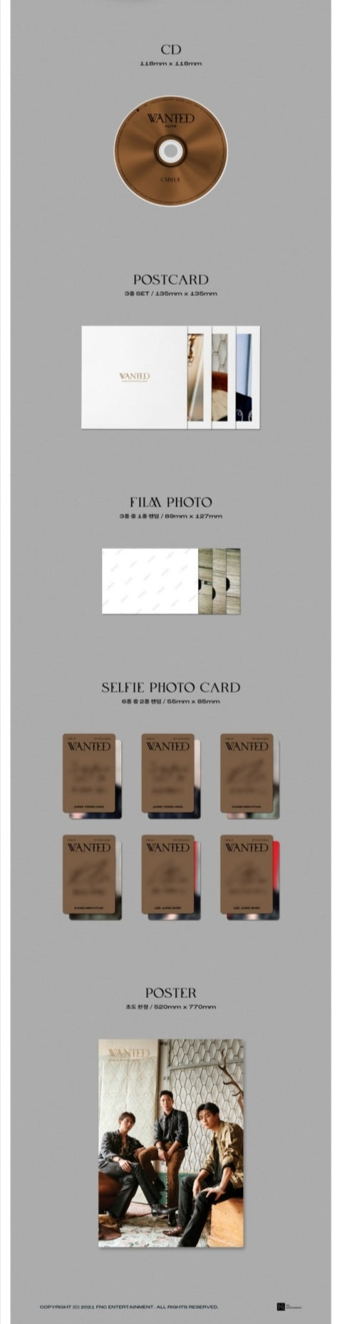 [PREORDER] CNBLUE - WANTED 9TH MINI ALBUM