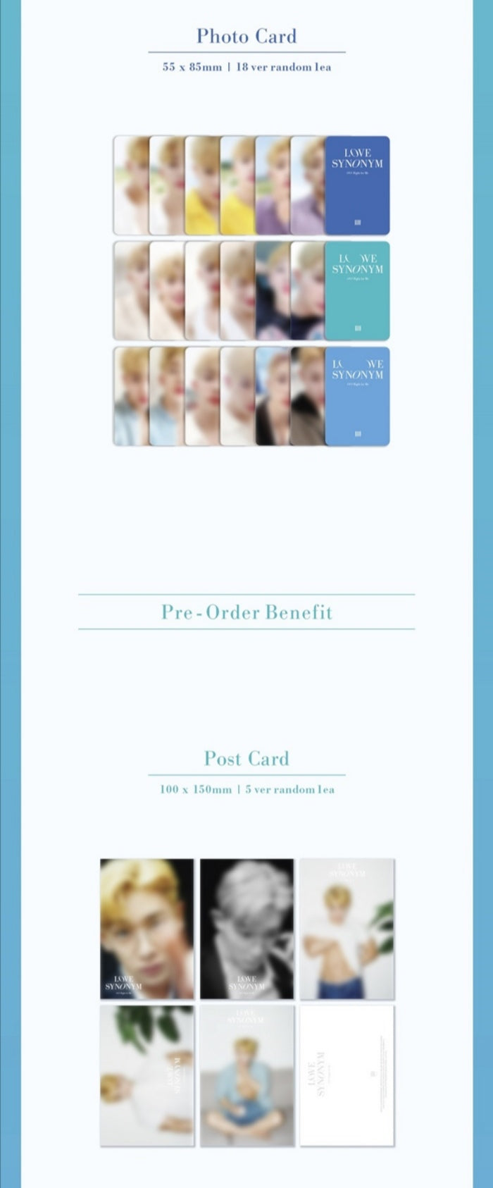 [PREORDER] WONHO - LOVE SYNONYM #1. RIGHT FOR ME 1ST MINI ALBUM