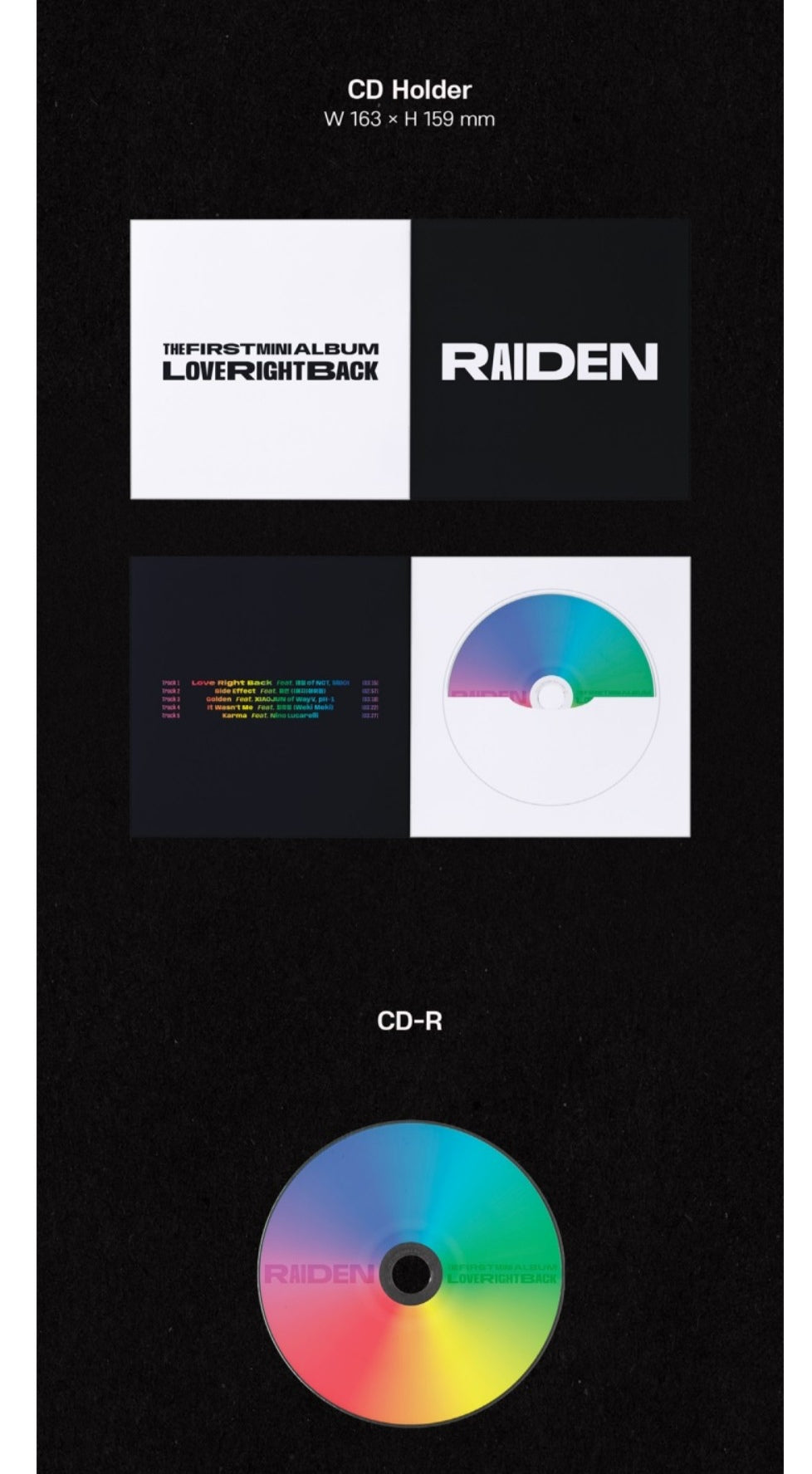 [PREORDER] RAIDEN - LOVE RIGHT BACK 1ST MINI ALBUM