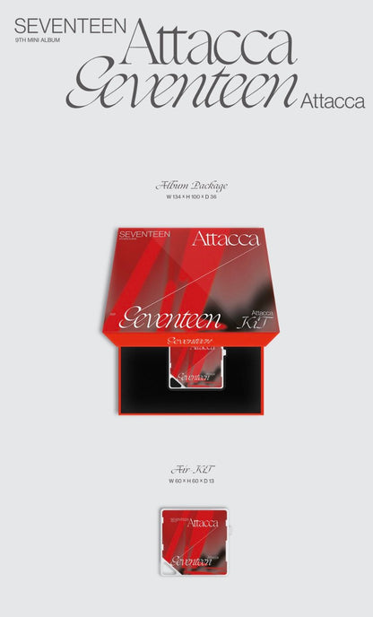 [PREORDER] SEVENTEEN - 9TH MINI ALBUM 'ATTACCA' KIT ALBUM