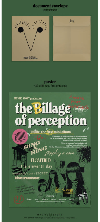 [PREORDER] BILLLIE - THE BILLAGE OF PERCEPTION : CHAPTER ONE (1ST MIN ALBUM)